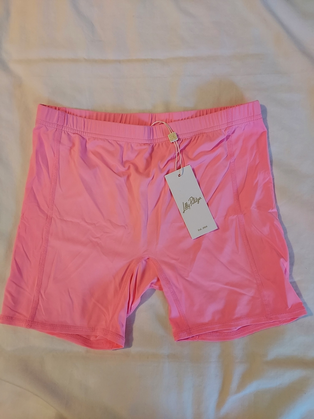 NWT Lilly Pulitzer Luxletic Pink Bike Shorts Size XS